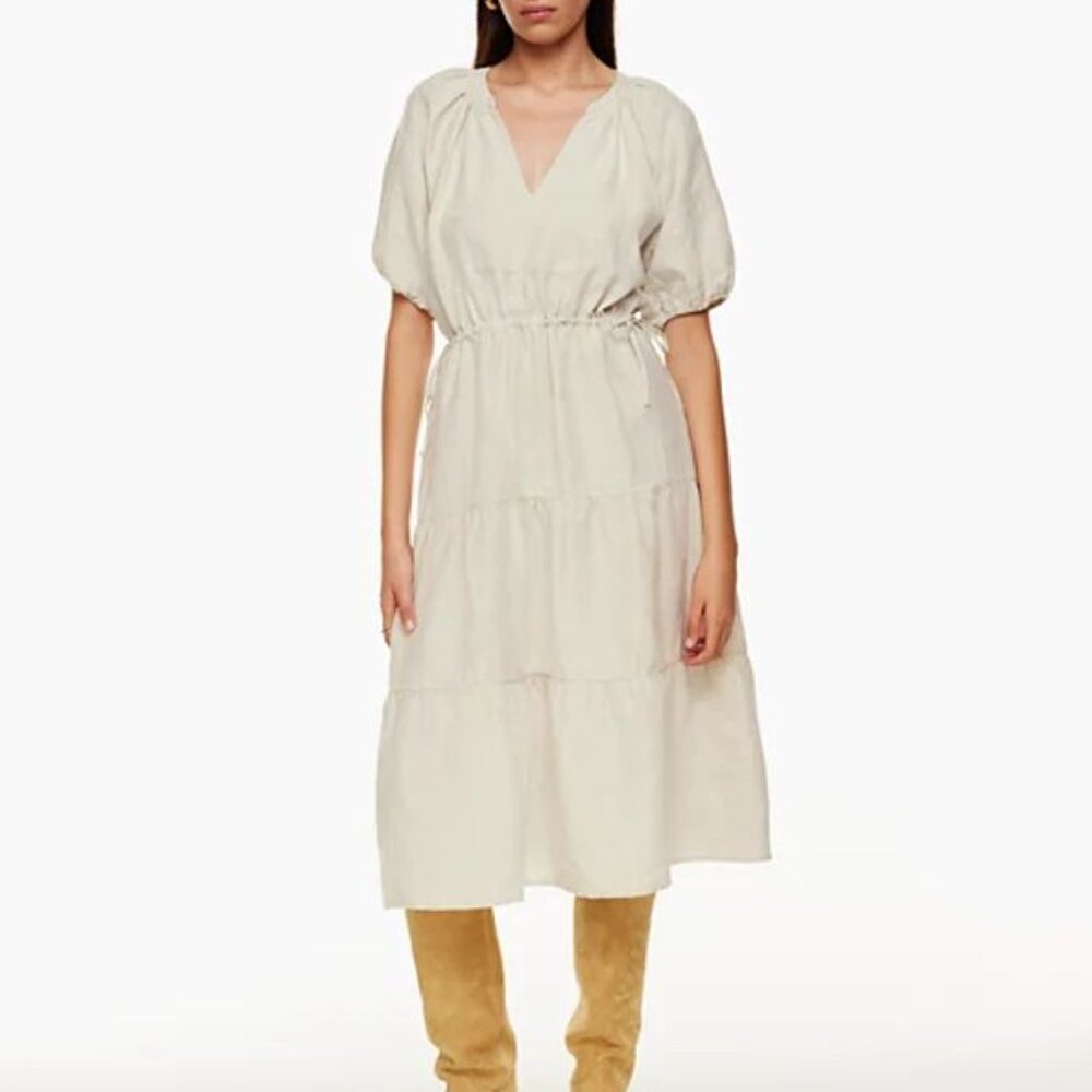 XS Aritzia Wilfred Decadence Organic Linen Dress